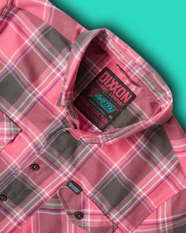 dixxon Shreddy Flannel - Pink & Gray