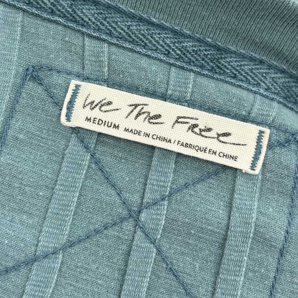 Free People We The Free In The Mix Blue Henley Top - image 9