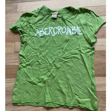 Vintage Y2K Abercrombie Green Fitted Tee Shirt