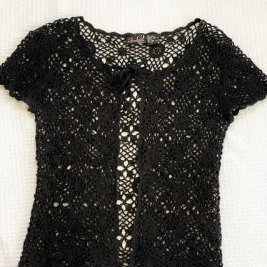 Y2k Vintage Crocheted Top