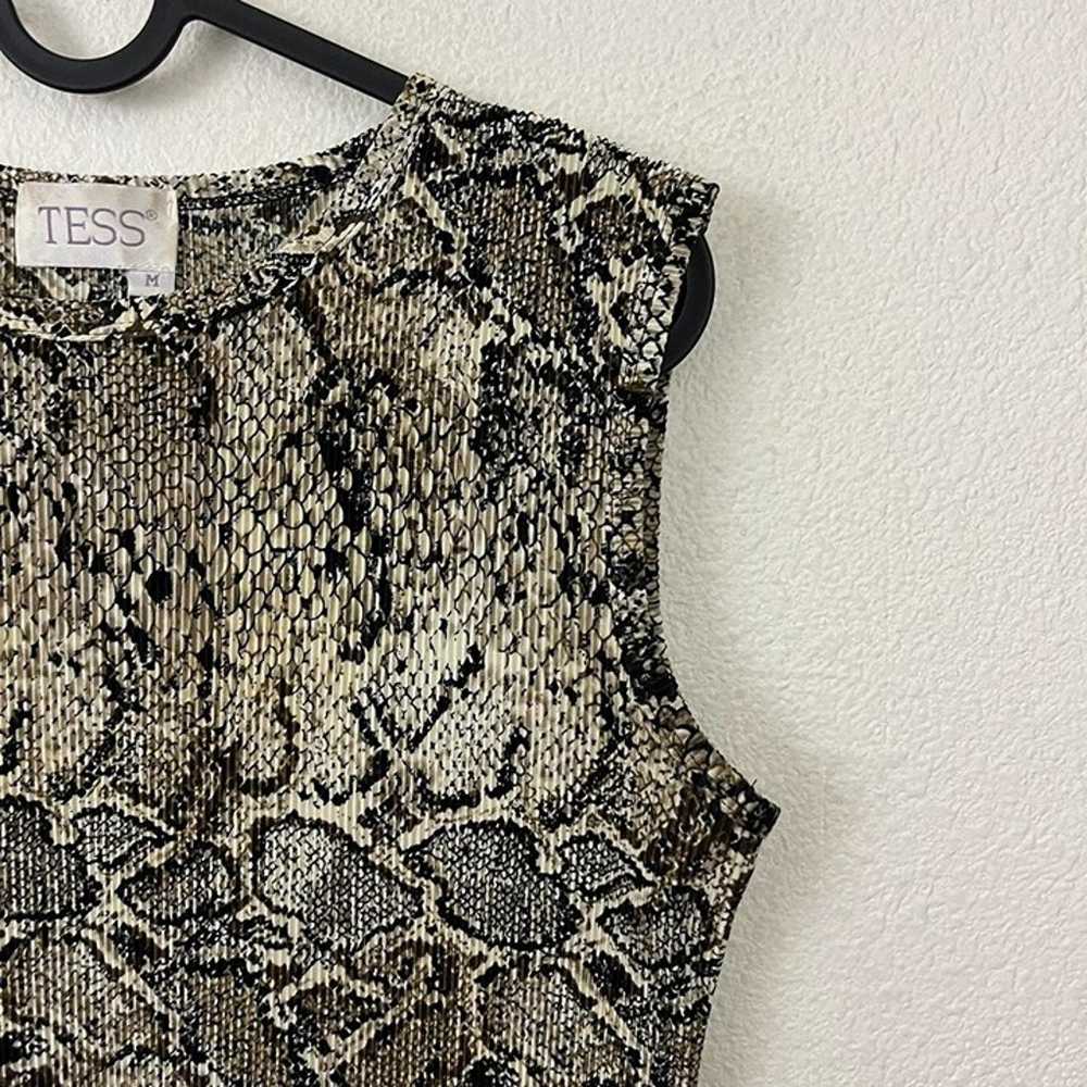 vintage 90s snake print top - image 3