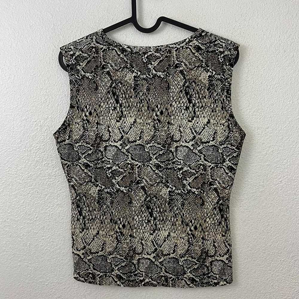 vintage 90s snake print top - image 4