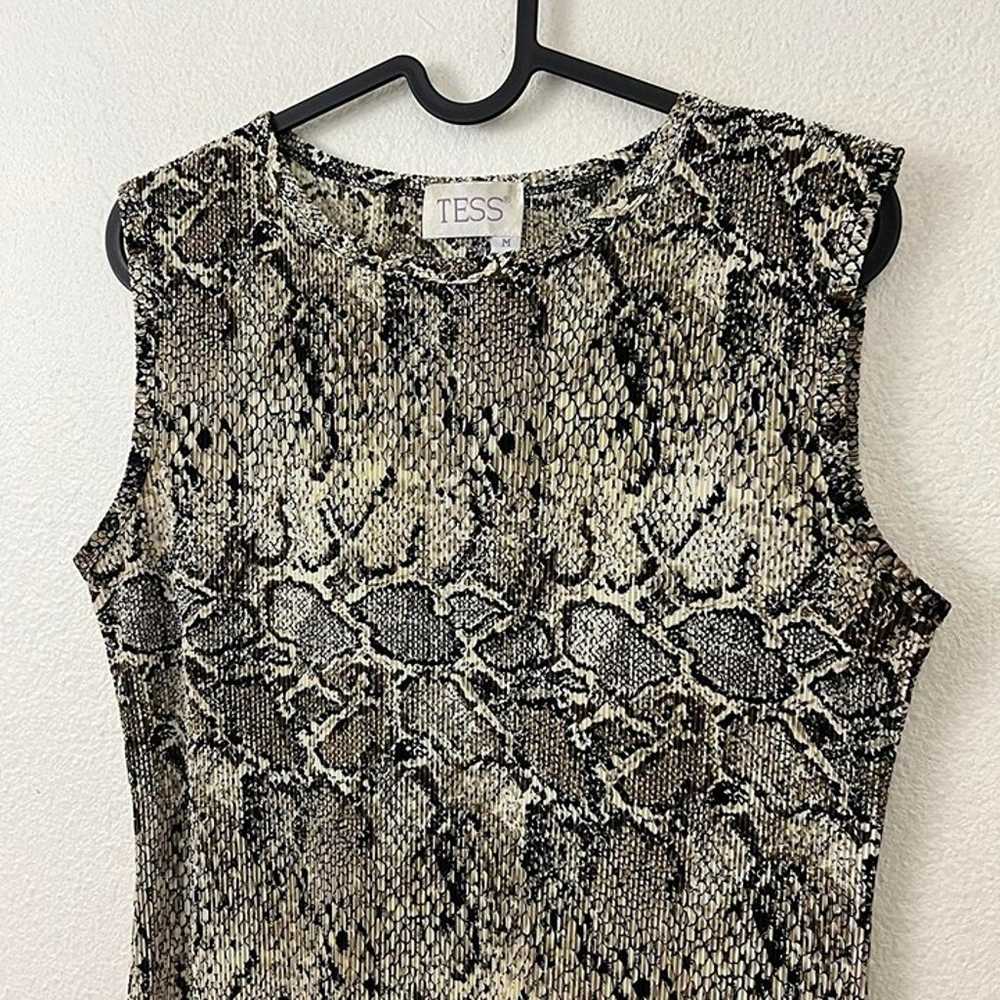 vintage 90s snake print top - image 8