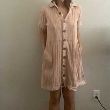 Free people button up collar dress - image 1