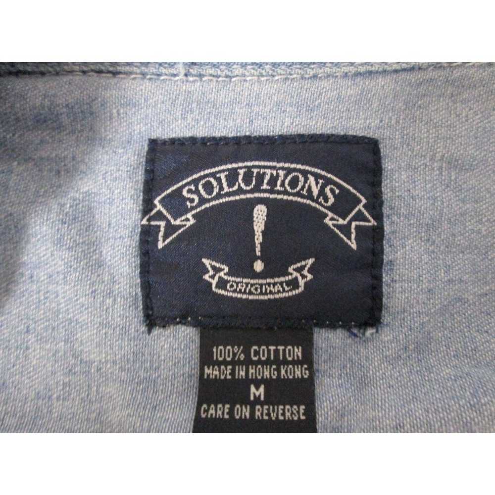 Solutions Original Denim Shirt M Vintage Scottie … - image 5