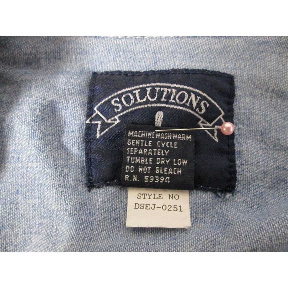 Solutions Original Denim Shirt M Vintage Scottie … - image 6