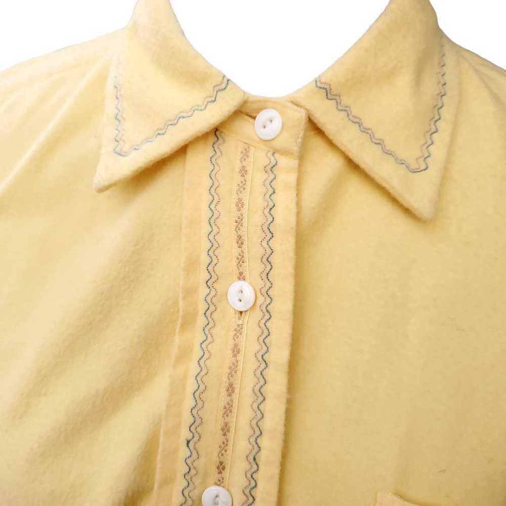 Vintage Ralph Lauren Yellow Flannel Western Butto… - image 3