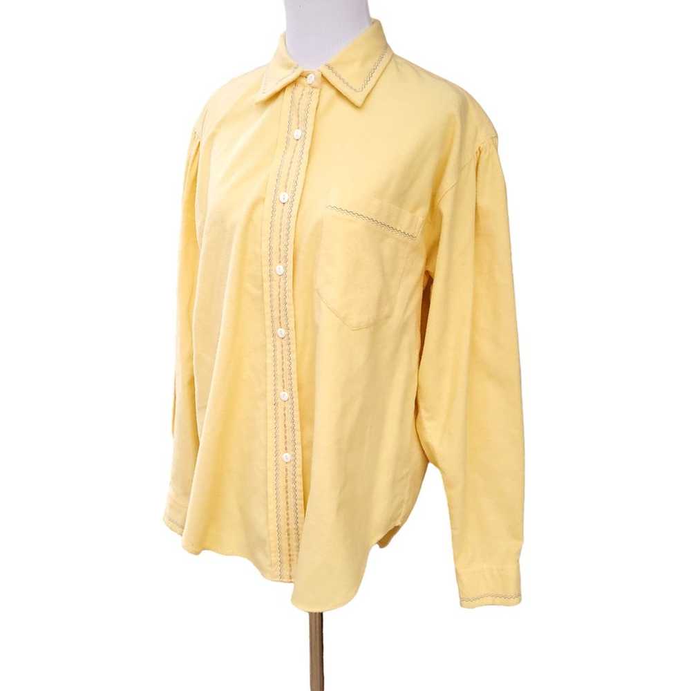 Vintage Ralph Lauren Yellow Flannel Western Butto… - image 7