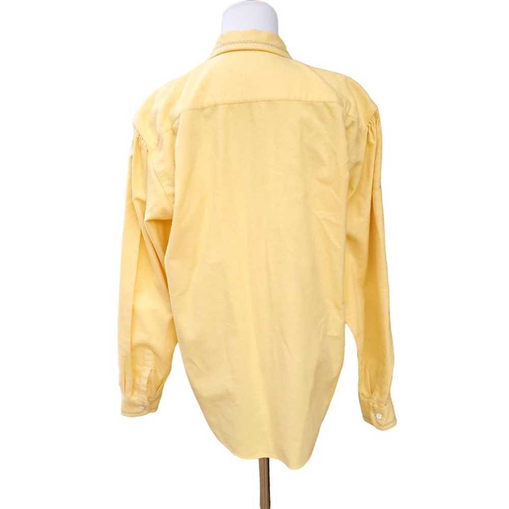 Vintage Ralph Lauren Yellow Flannel Western Butto… - image 9