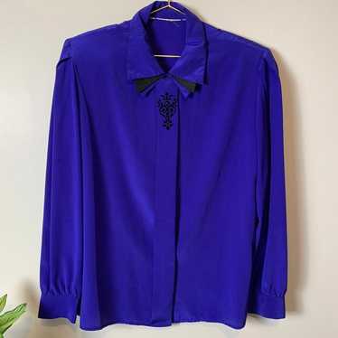 1970s-1980s Gorgeous Vtg. Silk Blouse - image 1