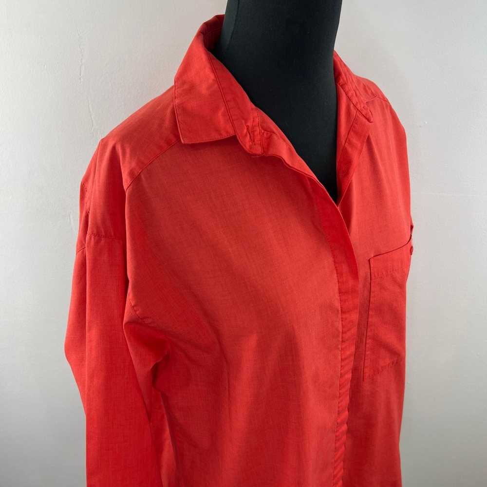 VINTAGE Diane Von Furstenberg Orange Cotton Long … - image 4