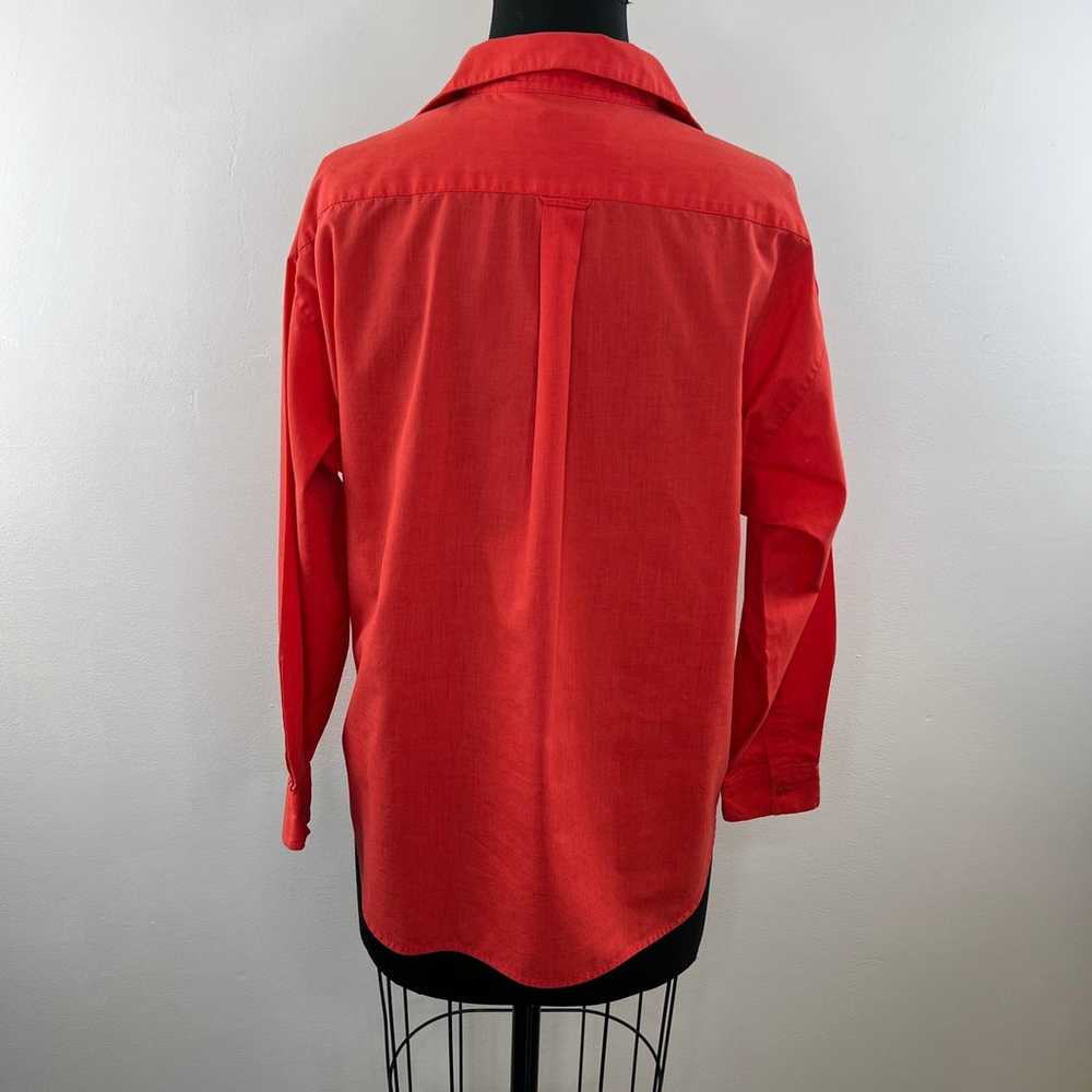 VINTAGE Diane Von Furstenberg Orange Cotton Long … - image 5