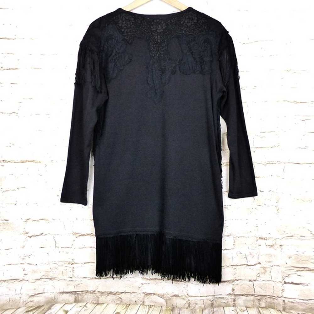 Vintage Marion Regan Embellished Tunic Womens Bla… - image 8