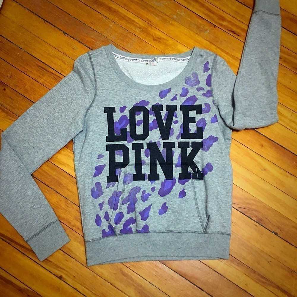 Vintage VS PINK cheetah sweatshirt - image 1