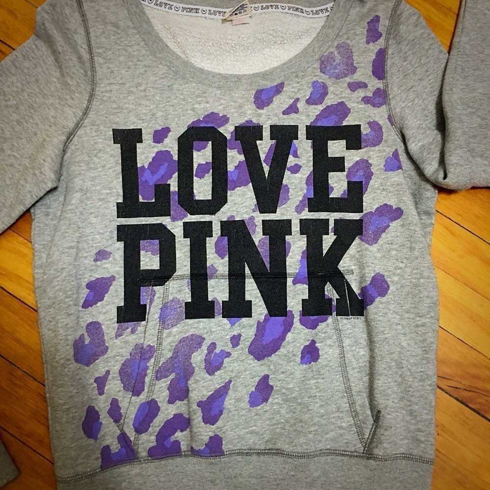 Vintage VS PINK cheetah sweatshirt - image 2