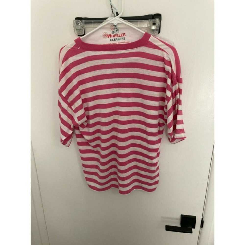 Vintage Diane Von Furstenberg DVF Striped Top, Pi… - image 3