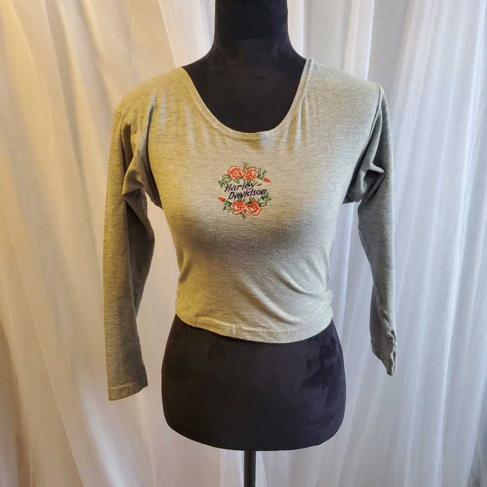 Vintage Harley Davidson crop top - image 1