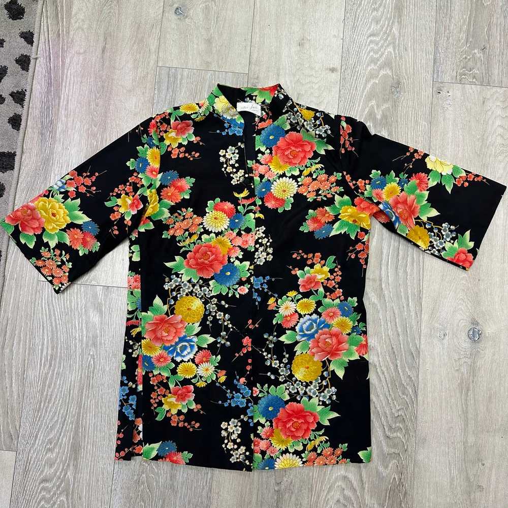 Vintage Mei Jan Of Hawaii floral top - image 9