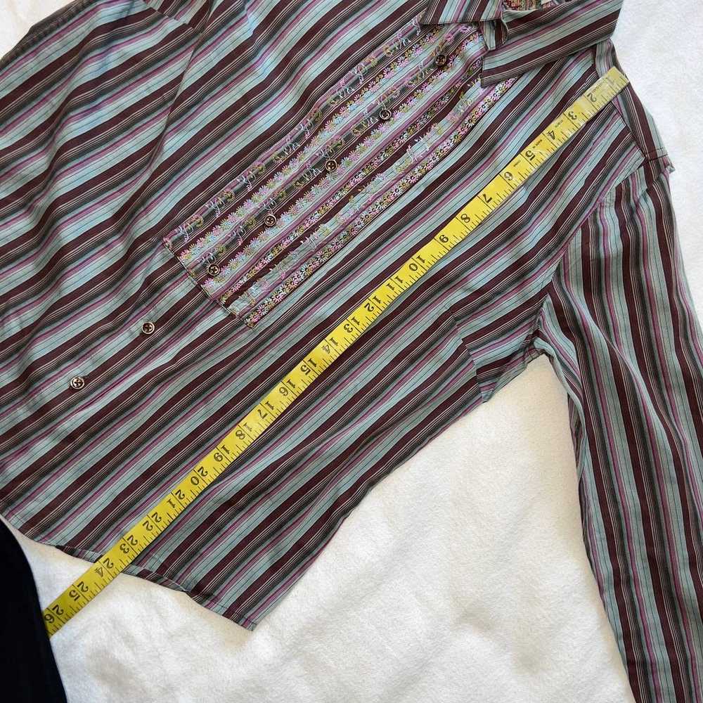 Vintage Robert Graham Cynthia Multicolored Stripe… - image 10