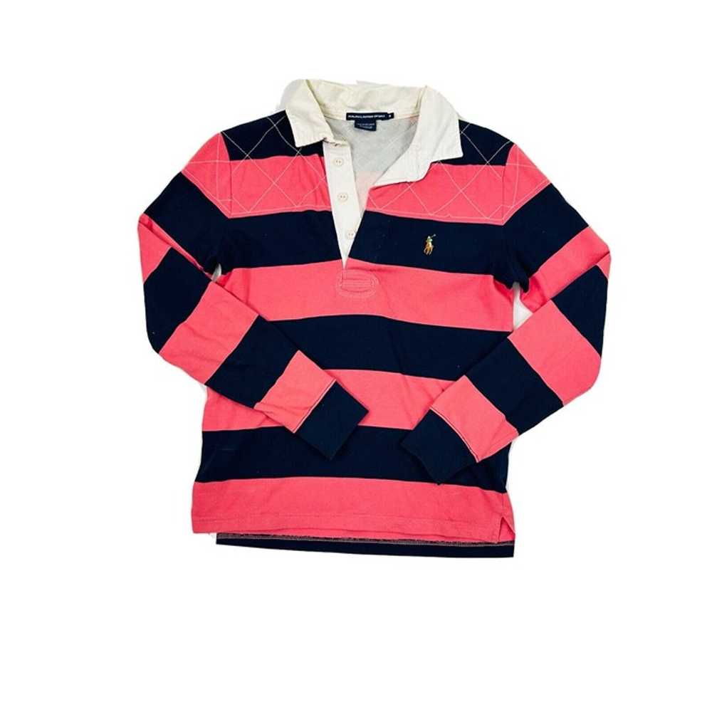 Vintage Ralph Lauren Womens M Color Block Stripe … - image 1