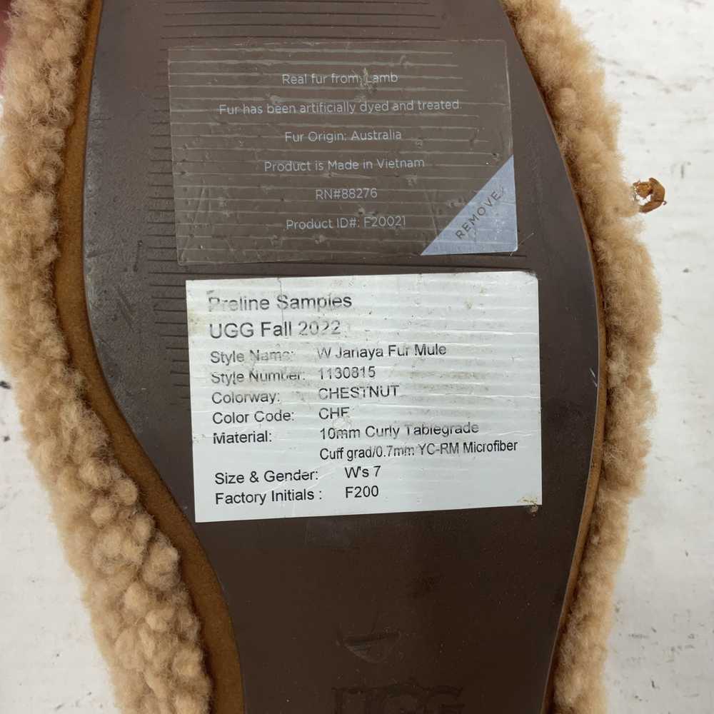 UGG Women's Brown Janaya Fur Mule Leather/Sheepsk… - image 6