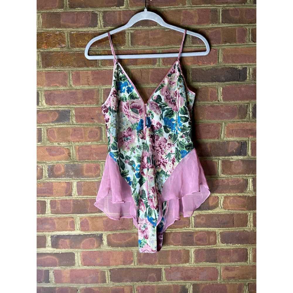 Vintage Victoria's Secret Floral Body Suit - image 1