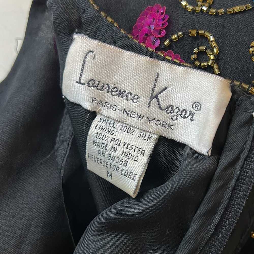 Vintage 80s Lawrence KAZAR Paris, New York silk s… - image 6