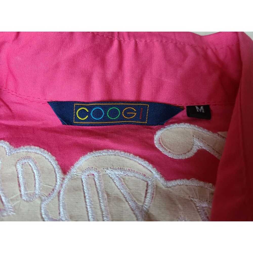 COOGI Pink Ruffled Snap Button Short Sleeve Top - image 10