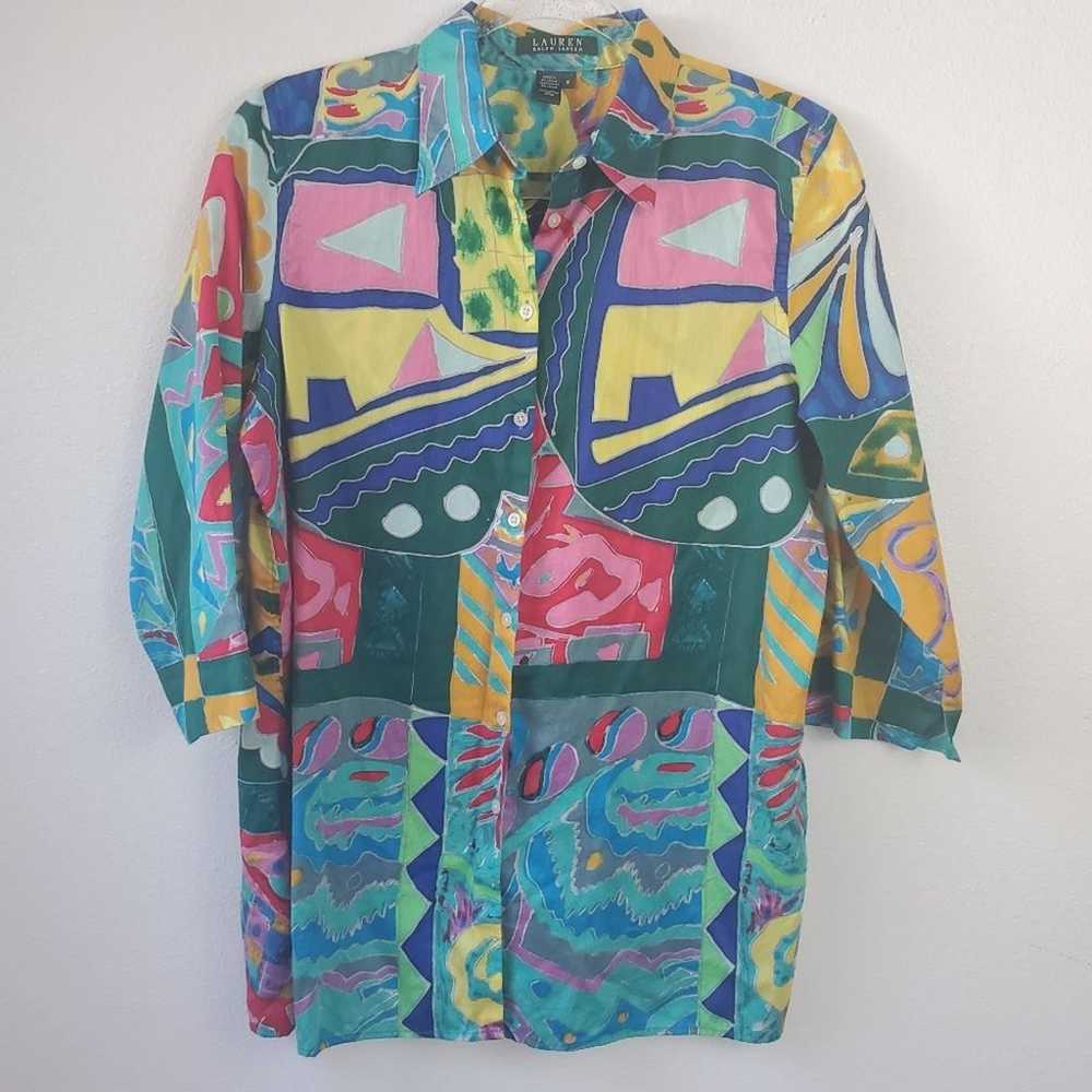 Vintage 90s Ralph Lauren Button Up Sz M - image 5