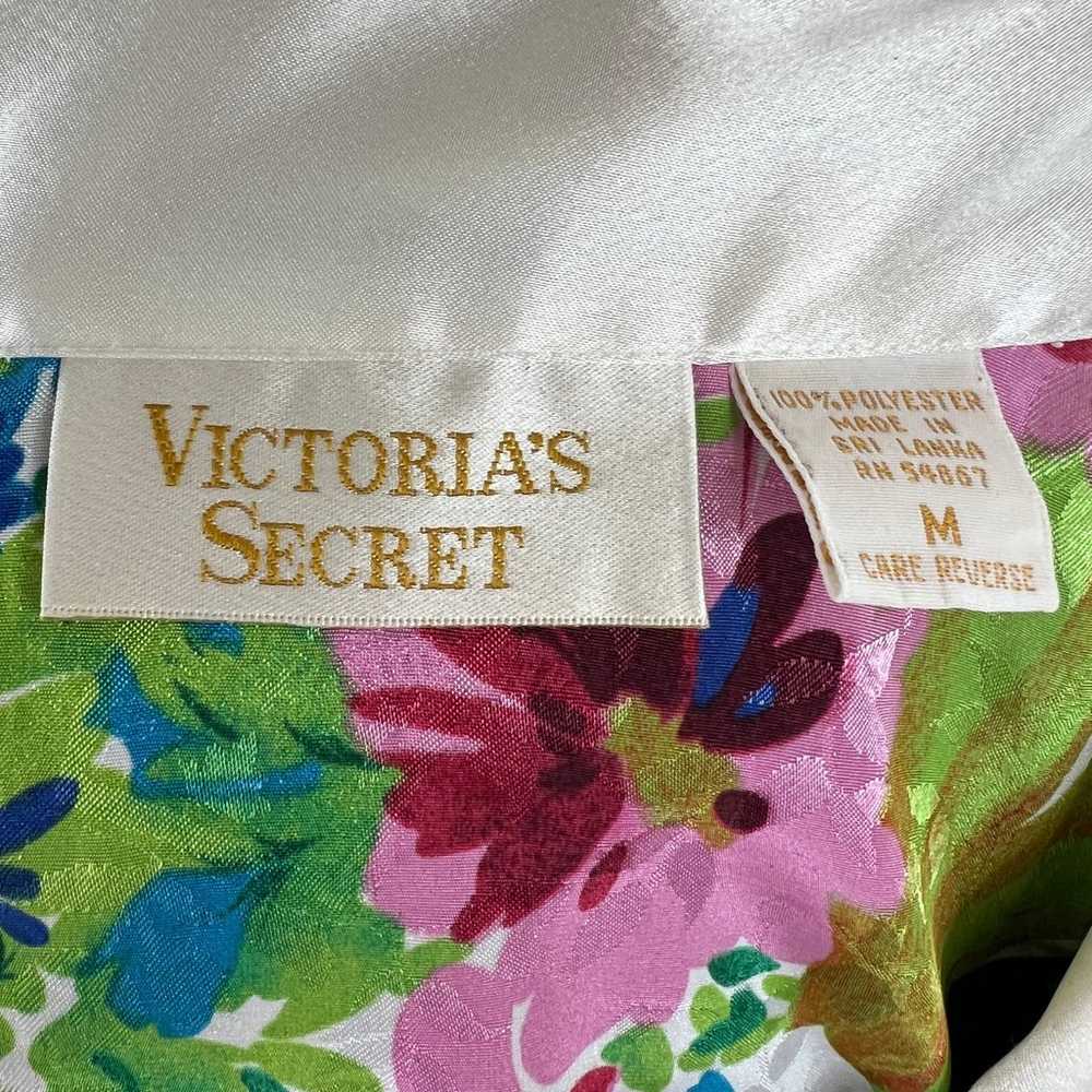 VINTAGE Victoria's Secret Green Blue Floral Print… - image 5