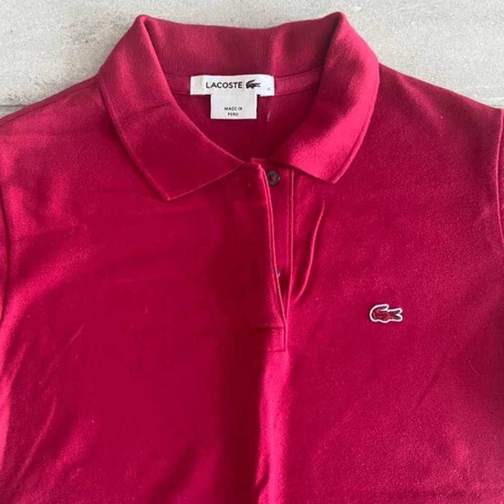 Lacoste Pink Polo - image 2