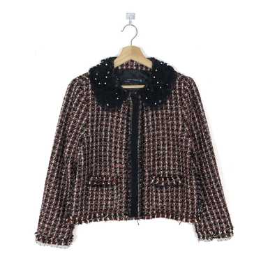 Zara ZARA WOMAN PEARLS TWEED KNIT JACKET