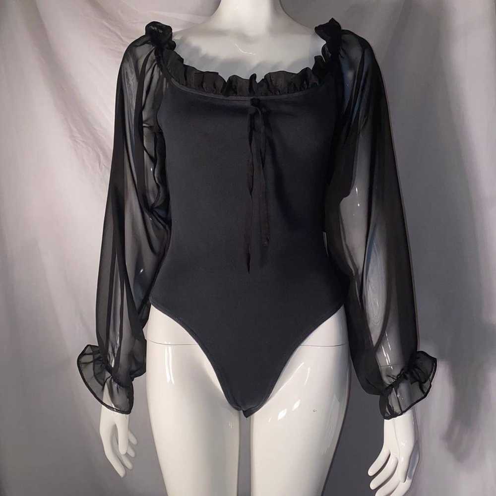 Vintage black bodysuit from bonjour - image 1