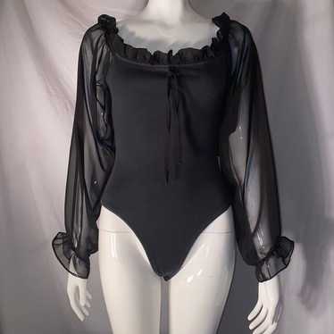 Vintage black bodysuit from bonjour - image 1