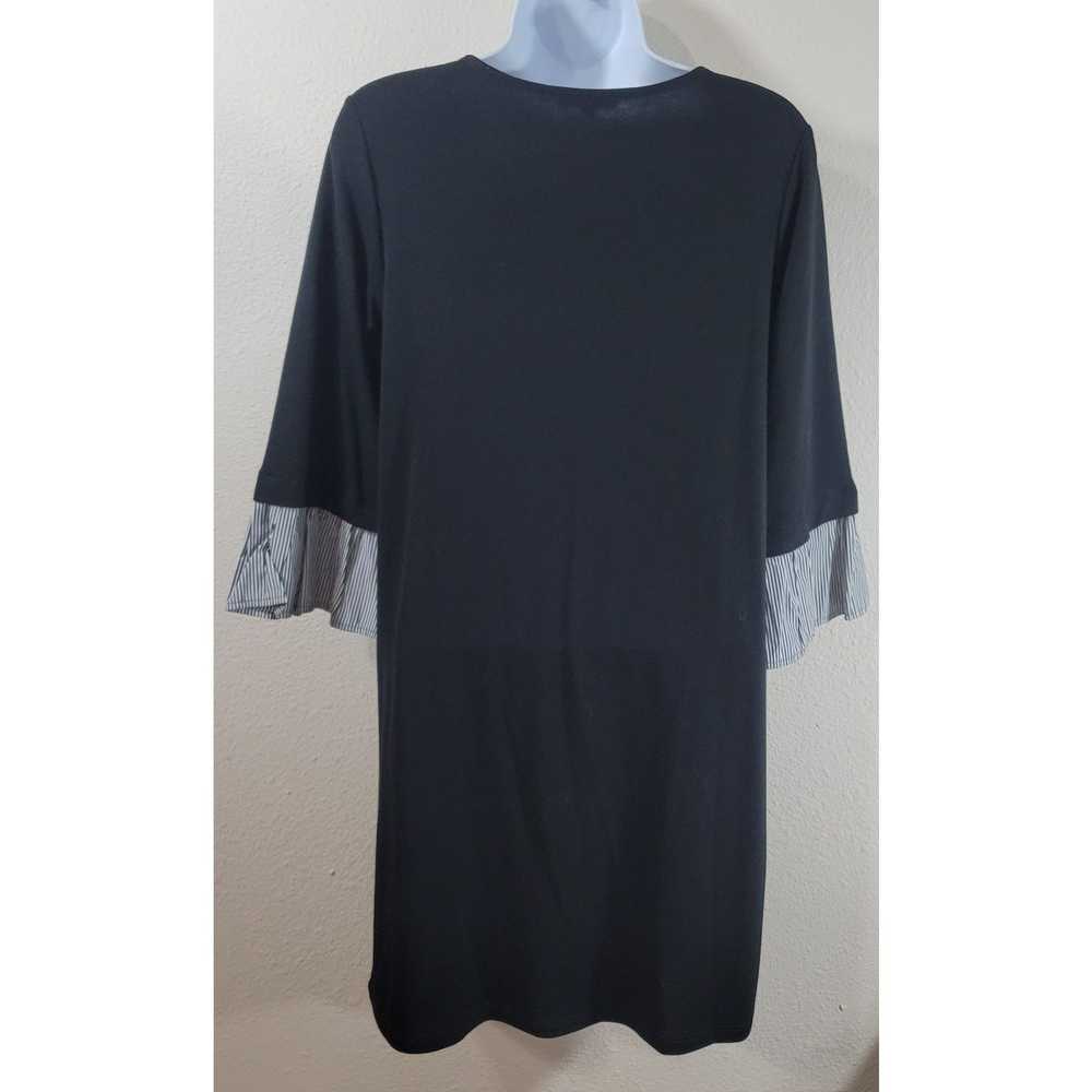 Other Pleione Black 3/4 Ruffled Sleeves A Line Mi… - image 2