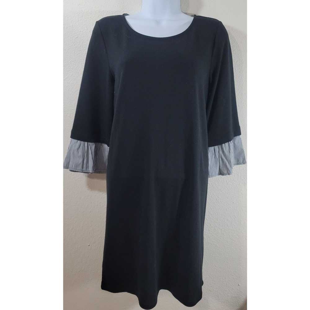 Other Pleione Black 3/4 Ruffled Sleeves A Line Mi… - image 5