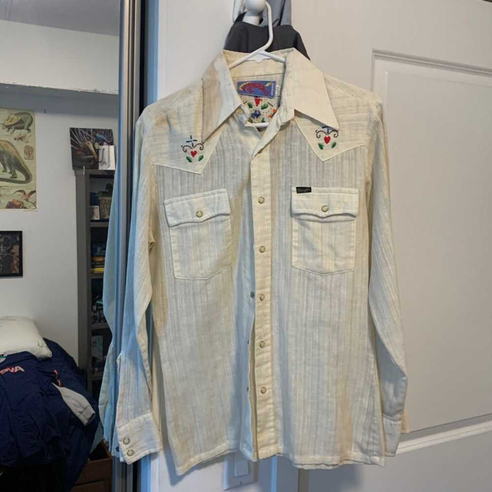 Vintage Authentic Wrangler Cowboy shirt - image 1