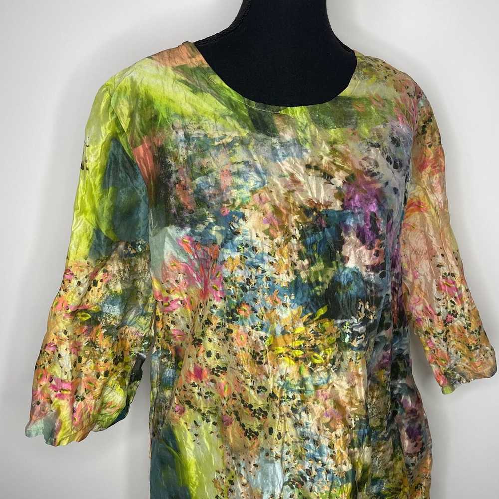 BRYN WALKER Giverny Floral Monet Garden Tunic Wom… - image 6