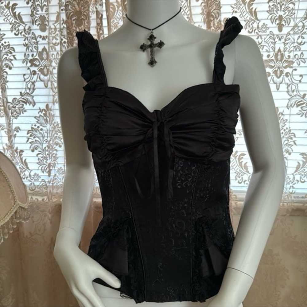 vintage 90s gothic bustier top - image 2