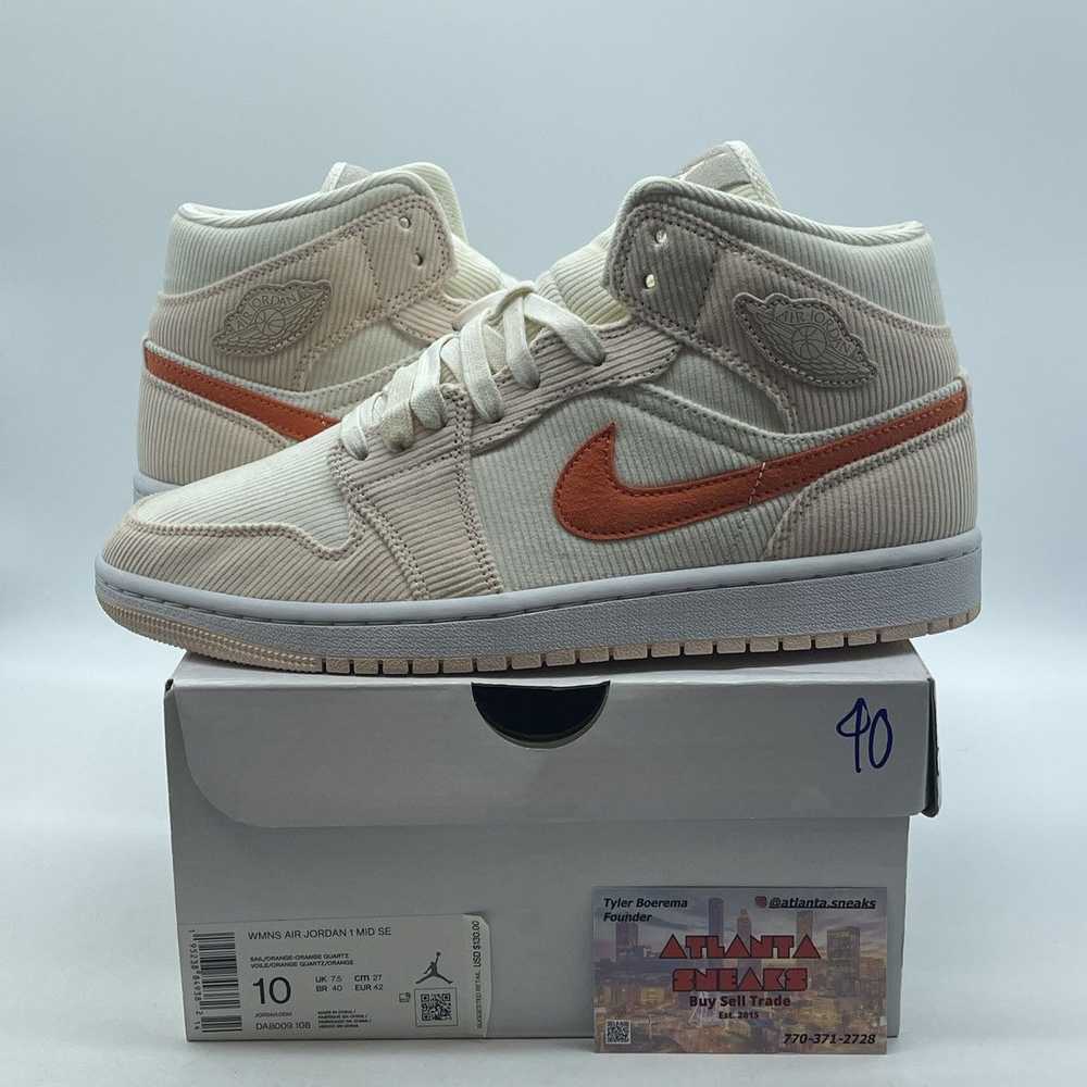 women's air jordan 1 mid se corduroy
