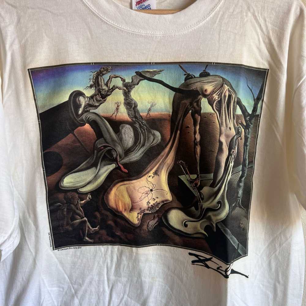 Jerzees × Vintage Vintage 90s Salvador Dali Spide… - image 2