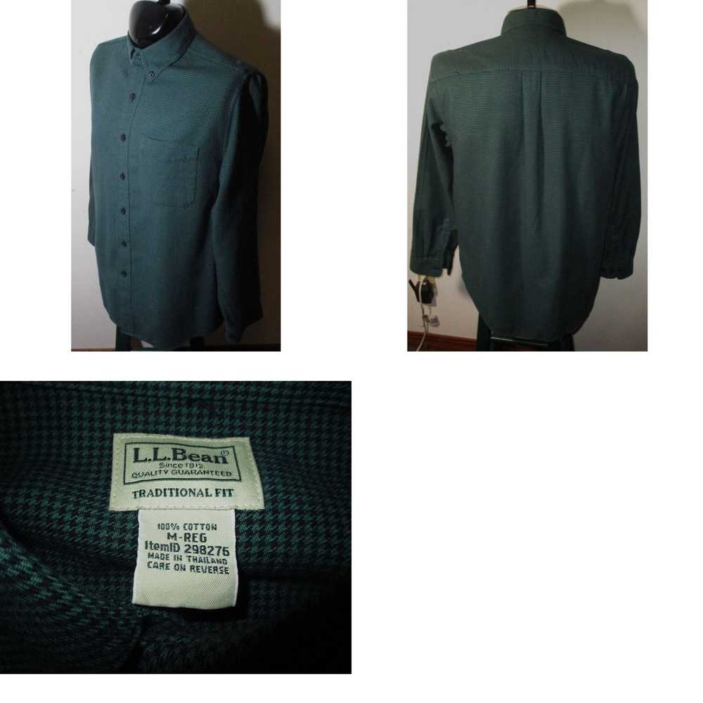 Vintage Men's L.L. BEAN Green Long Sleeve "Semi-F… - image 4