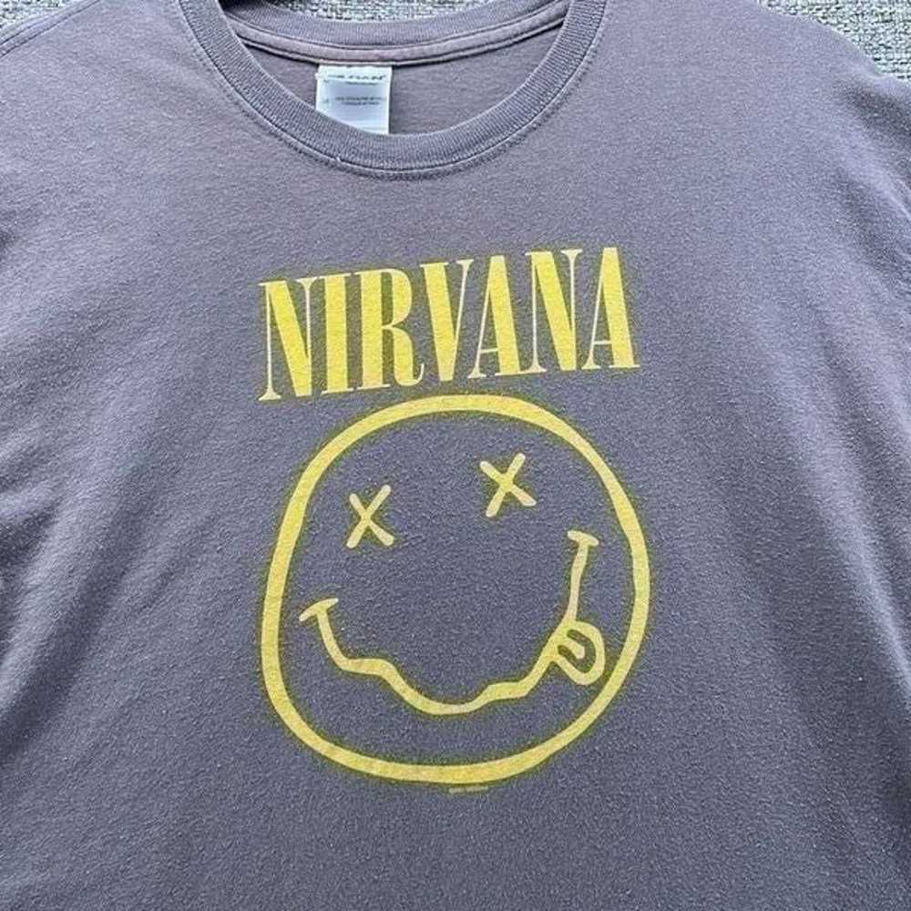 Vintage Nirvana Shirt Medium 2003 Smiley Collecti… - image 2