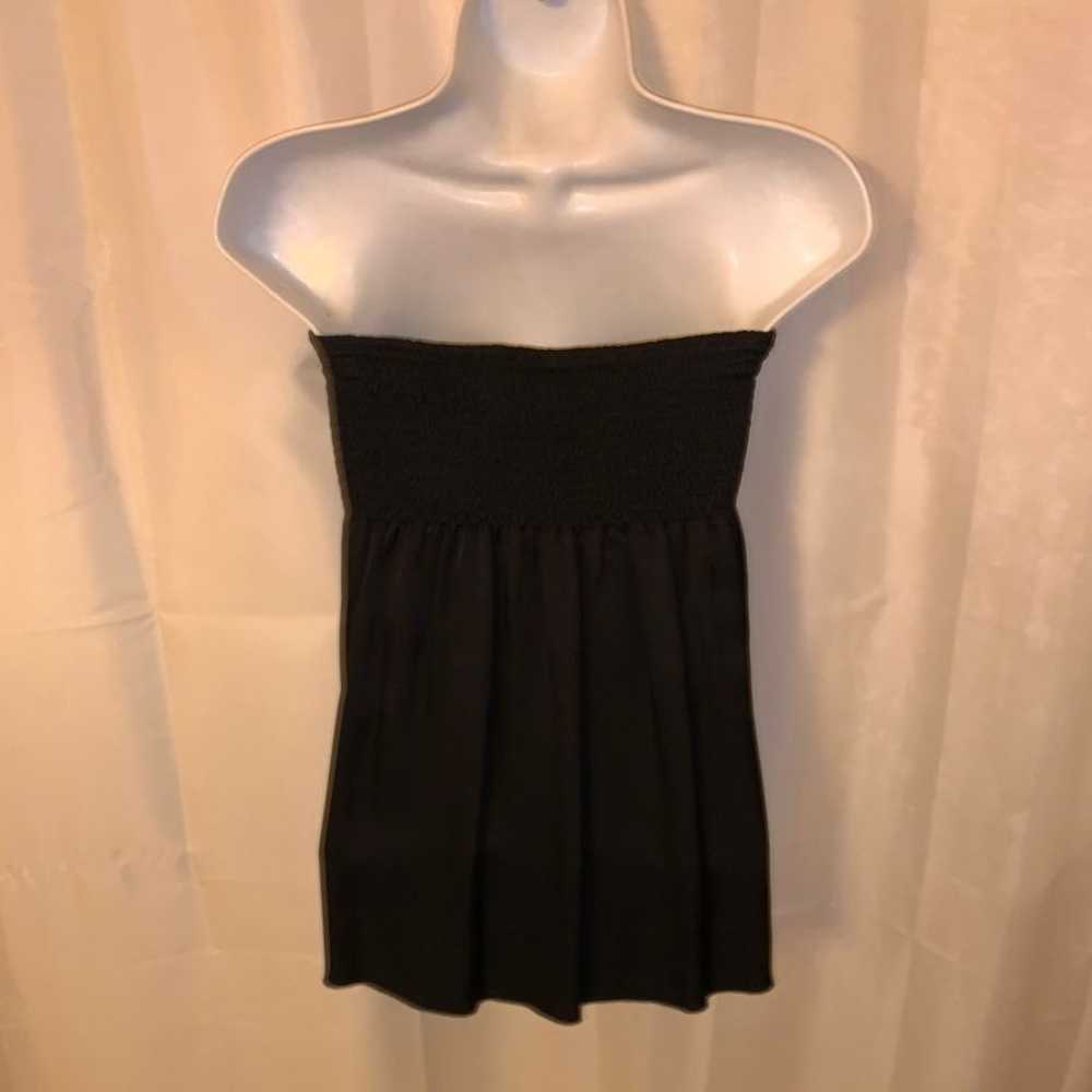 CHANEL size 40 black silk bandeau blouse - image 12