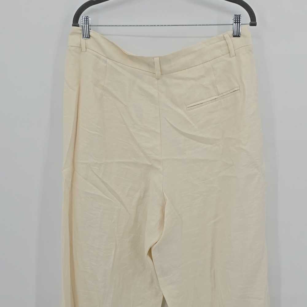 Zara Wide Leg Flowy Pleated Pants Cream Color Siz… - image 5