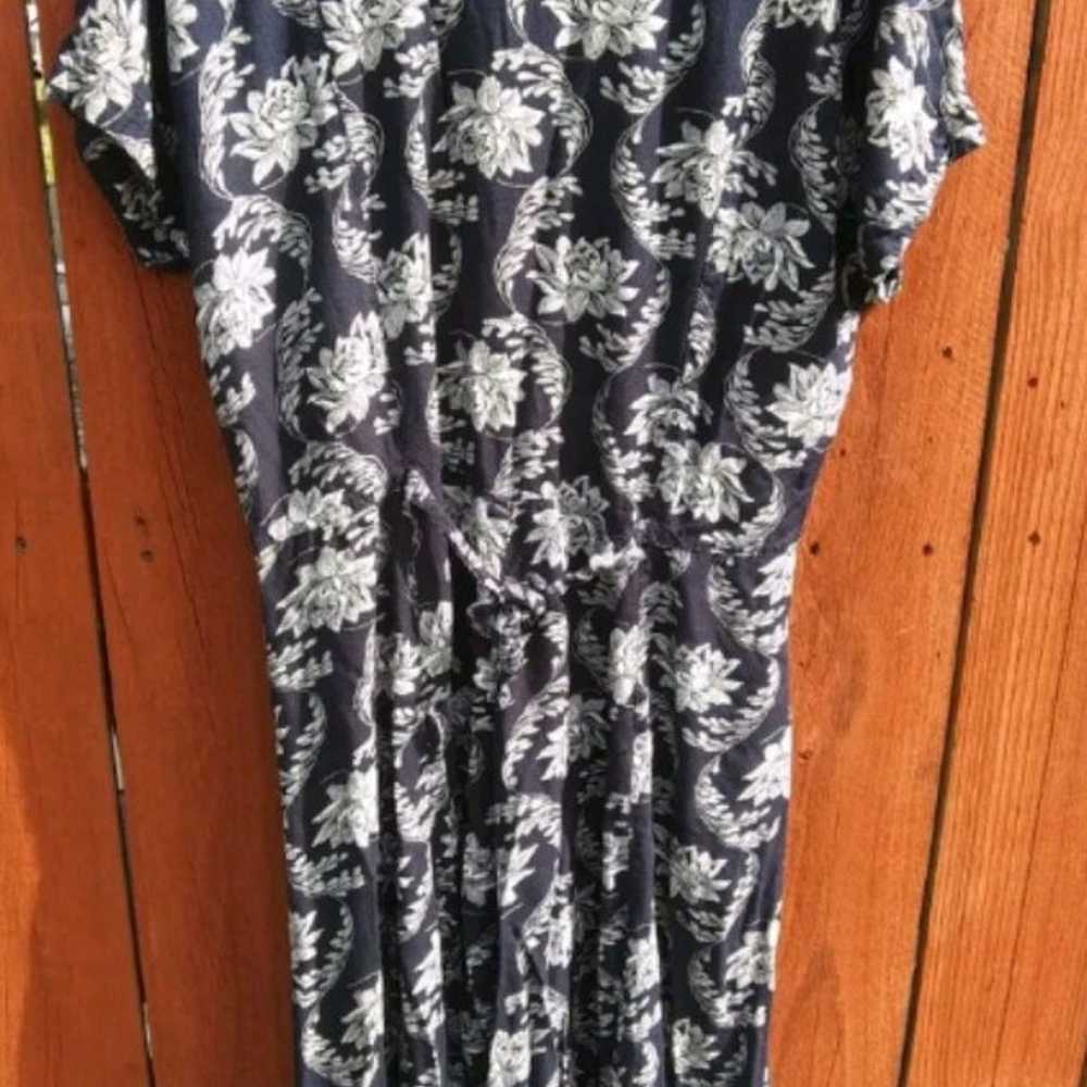 Vintage S. Roberts Womens Size 12 Blue Floral Sho… - image 4