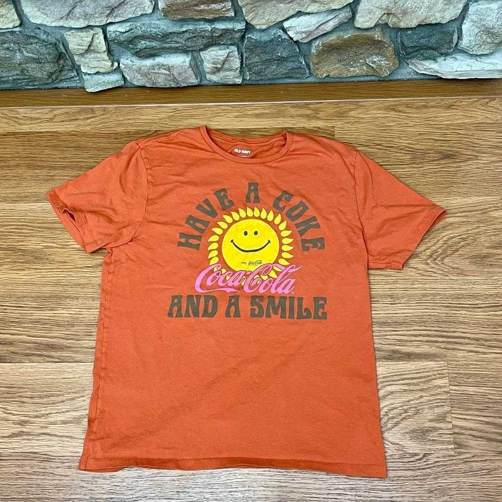 Old Navy Have A Coke And Smile Vintage Sun T Shir… - image 1