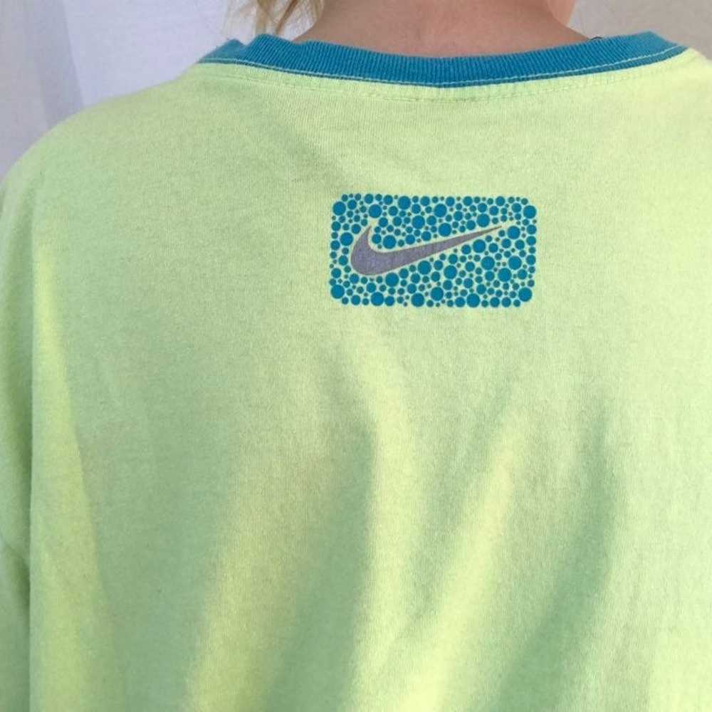 Gray tag vintage nike v-neck tee - image 7