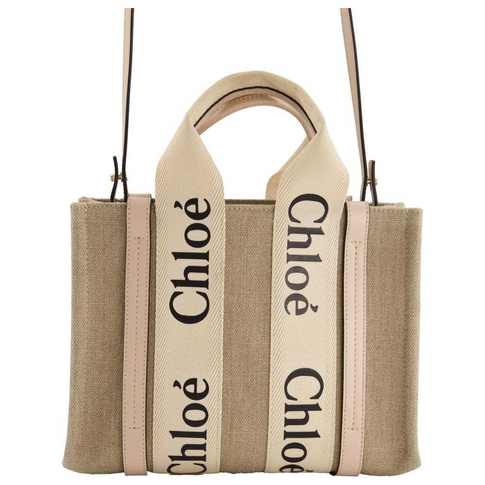 Chloé Woody cloth tote - image 1