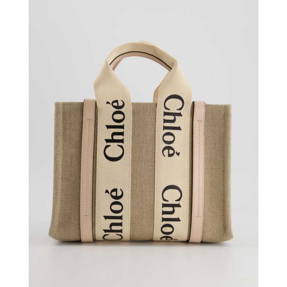 Chloé Woody cloth tote - image 2